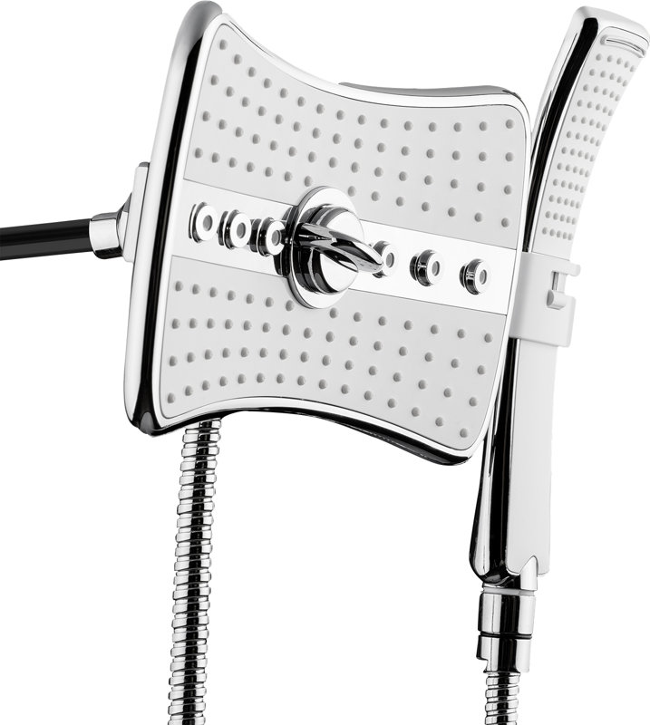 AKDY 2.5 GPM Rainfall 2 Piece Jet Shower Head and Handheld Shower Wand Set & Reviews Wayfair
